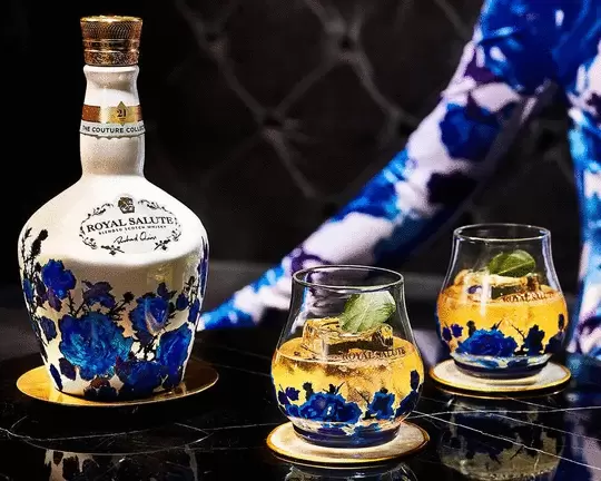 Chivas Royal Salute Couture Collection Richard Quinn 21 Year Old White Edition Blended Scotch Whisky