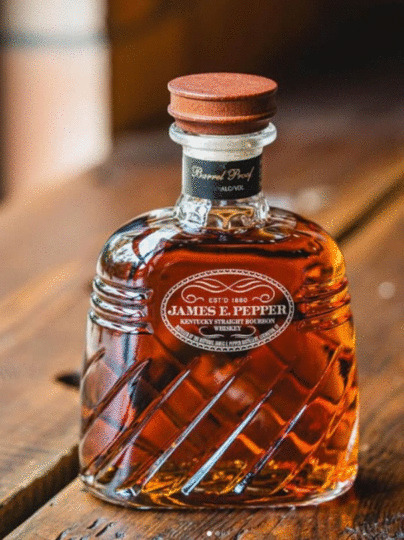 James E Pepper Old Pepper Decanter Kentucky Straight Bourbon Whiskey
