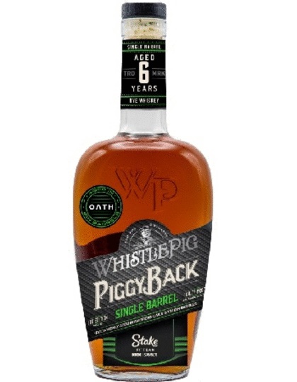 Whistlepig Farm Piggy Back Stake F1 Team Single Barrel 6 Year Old Rye Whiskey