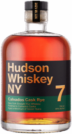 Tuthilltown Spirits Hudson Whiskey Ny Calvados Cask 7 Year Old Straight Rye Whiskey