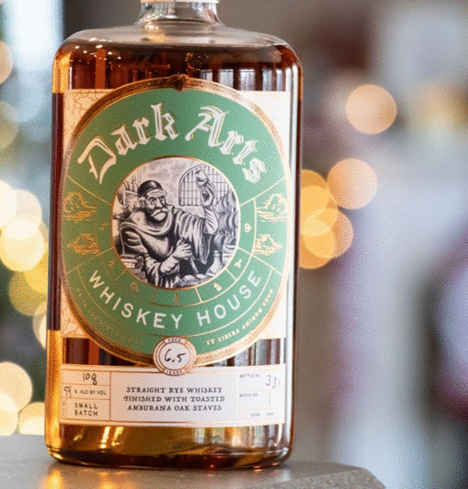 Dark Arts Whiskey House Amburana Oak Stave 7 Year Old Straight Rye Whiskey