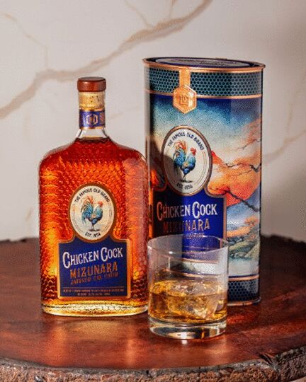 Chicken Cock Mizunara Japanese Cask Finish Straight Bourbon Whiskey