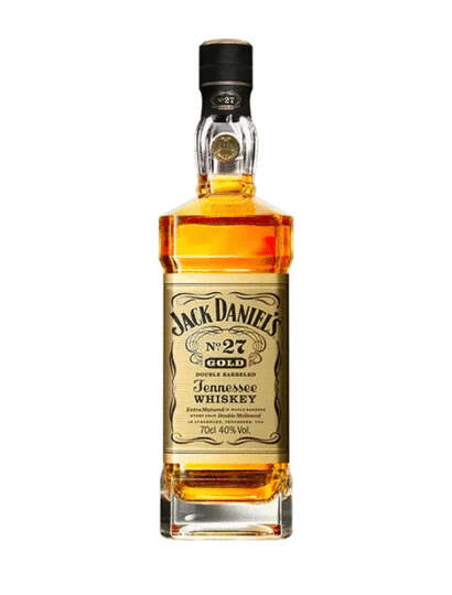 Jack Daniels No 27 Gold Maple Wood Finish Double Barreled Tennessee Whiskey