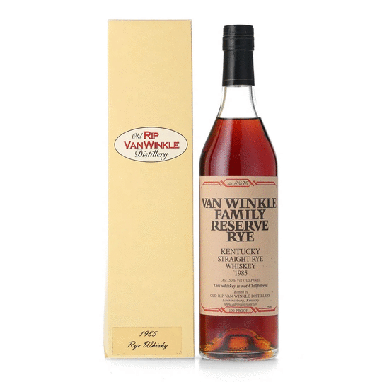 Old Rip Van Winkle Van Winkle Family Reserve 1985 100 Proof Rye