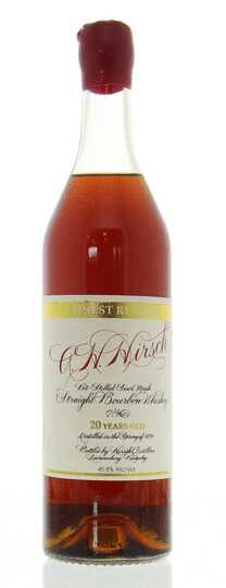 A H Hirsch Finest Reserve 20 Year Old Red Wax Straight Bourbon Whiskey