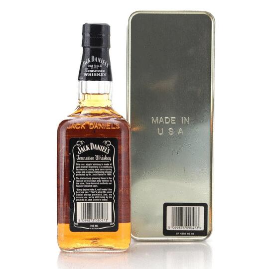 Jack Daniels Old No7 1990s Bottling In Vintage Gift Tin