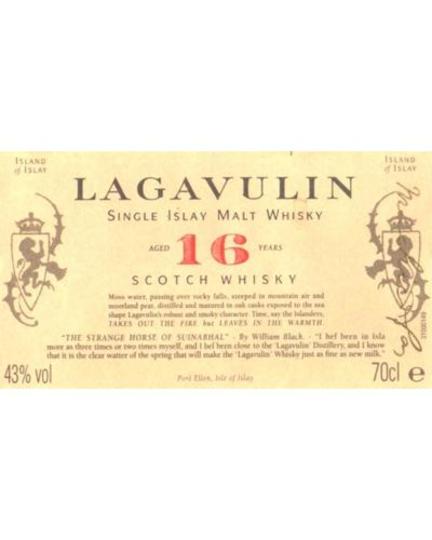 Lagavulin 16 Year Old Single Malt Scotch Whisky