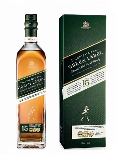 Johnnie Walker Green Label 15 Year Old Blended Malt Scotch Whisky